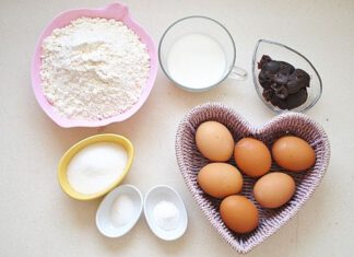 Nguyên liệu cần có để làm những món ăn từ bột mì và trứng